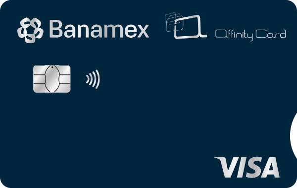 Tarjeta de Crédito LineUp Banamex horizontal con chip.