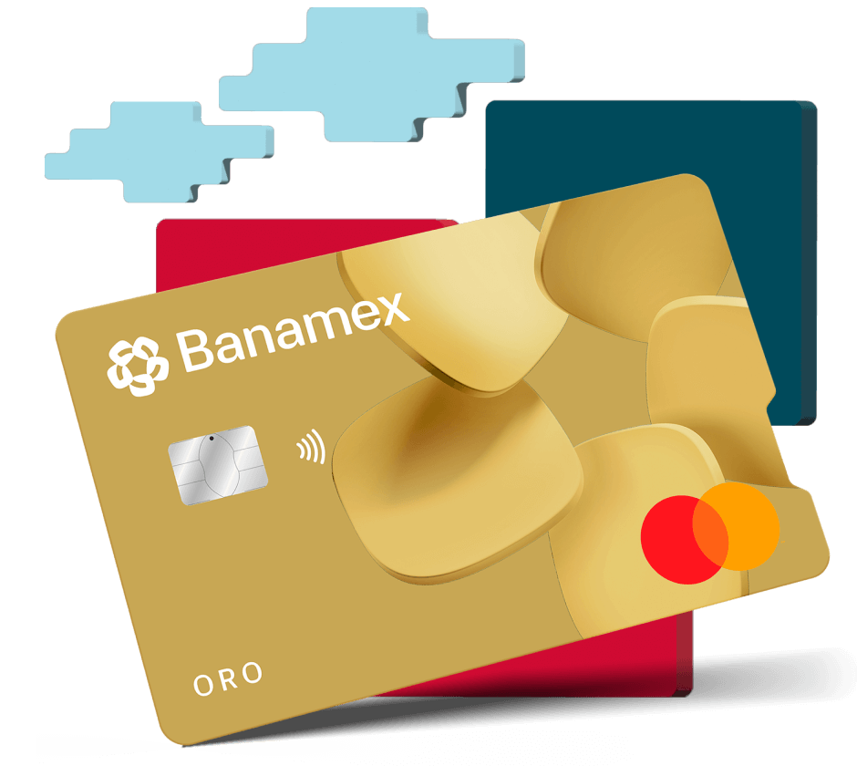 Ilustración de la Tarjeta de Crédito Oro Banamex.