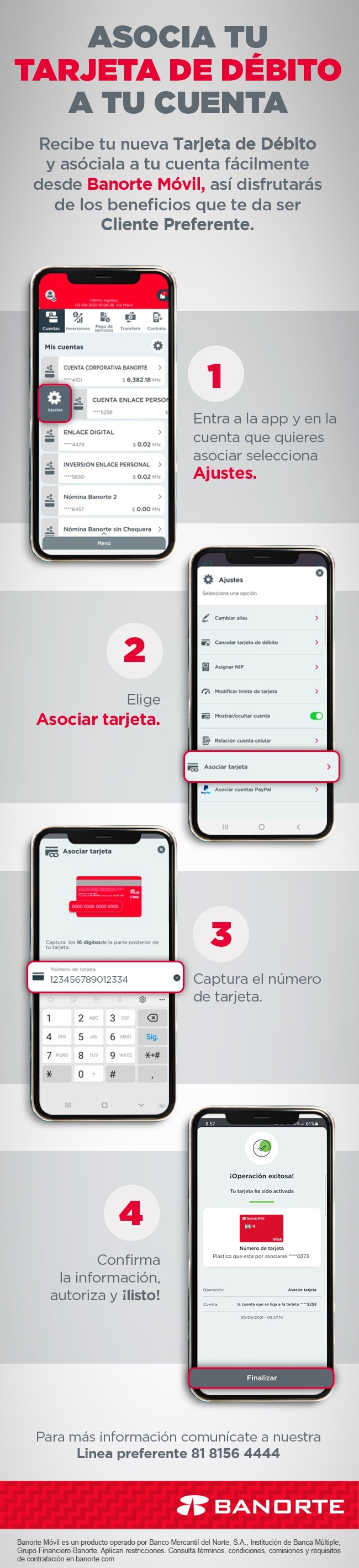 Asocia tu tarjeta de d&eacute;bito a tu cuenta