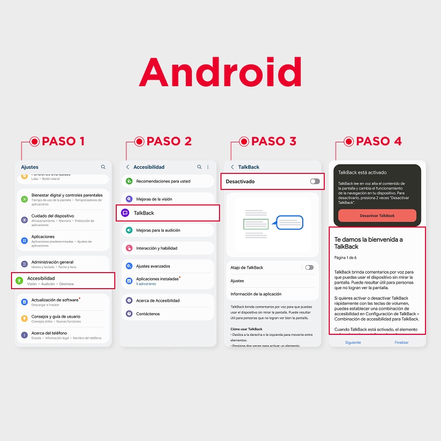 Pasos Android