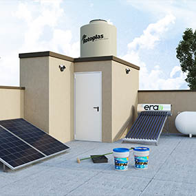 AZOTEA CON PANELES SOLARES ENERGY