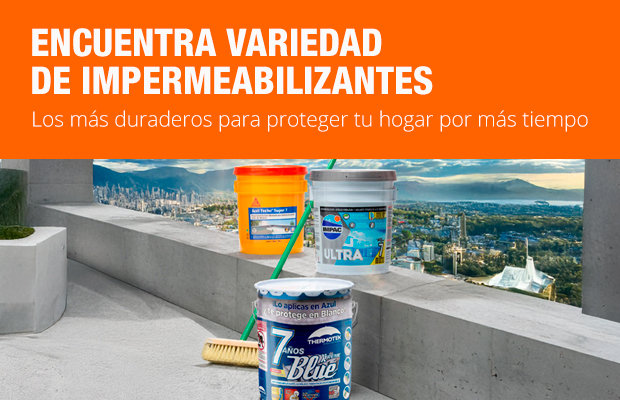 Encuentra variedad de impermeabilizantes