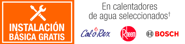 Instalación Básica Gratis - En calentadores de agua seleccionados†