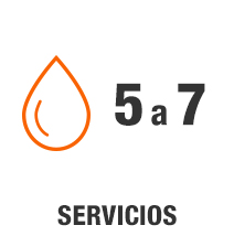 De 5 a 7 servicios