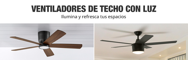 Ventiladores de techo con luz - Ilumina y refresca tus espacios