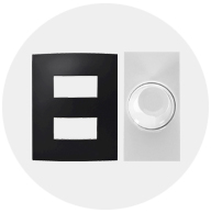 Placas y dimmers