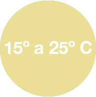 Máximas entre los 15 °C y 25 °C