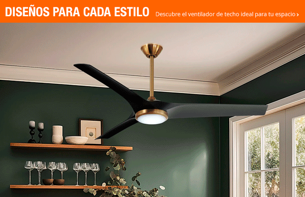 Diseños para cada estilo - Descubre el ventilador de techo ideal para tu espacio