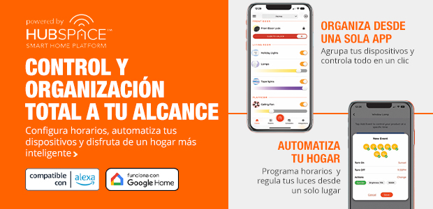 Control y organización total a tu alcance Configura horarios, automatiza tus dispositivos y disfruta de un hogar más inteligente.