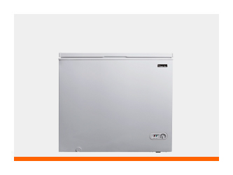 Congelador horizontal tipo cofre en color blanco, diseñado para el almacenamiento masivo y conservación de alimentos.