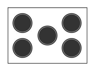 5 quemadores