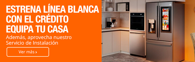 Línea blanca: Refrigerador inteligente, lavadoras y secadoras con crédito para equipar tu casa