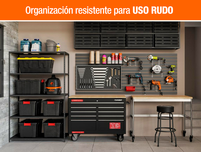 Organización resistente para uso rudo