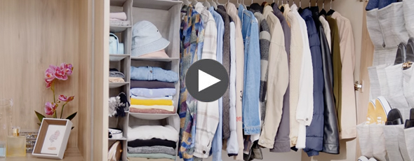 ¿Poco espacio para organizar tu ropa?