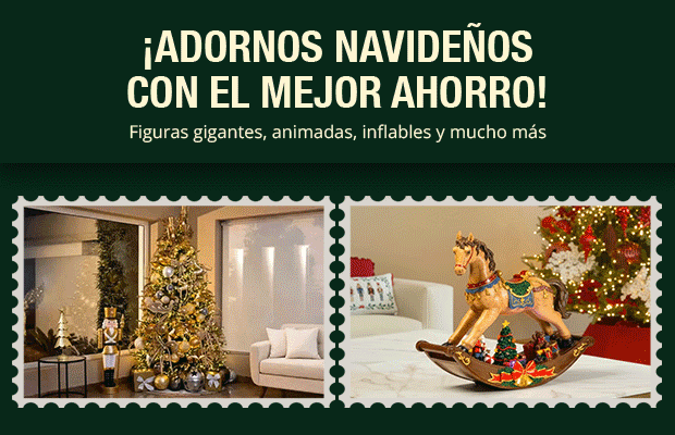 ¡Adornos navideños con el mejor ahorro!
