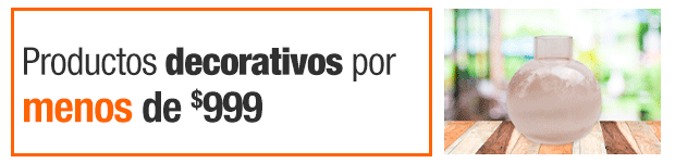 Productos decorativos por menos de $999