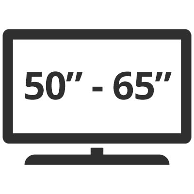 Pantallas de 50 a 65 pulgadas