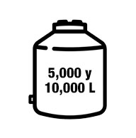5,000 y 10,000 L
