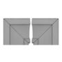 MOLDURA ESQUINA MARCO MODERNO 11 X 4,5 CM GRIS 2 PIEZAS
