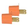 CLAVIJA CONVERTIDORA SENCILLA DE 2 PIEZAS NARANJA STEREN