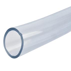 MANGUERA FLEXIBLE PARA AGUA DE PVC TRANSPARENTE 1M 3/4"