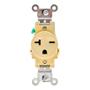 CONTACTO SENCILLO BEIGE IVORY LEVITON