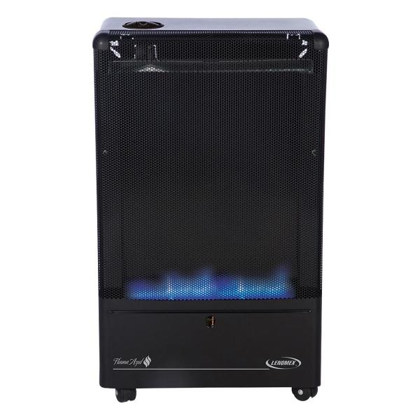 CALEFACTOR DE GAS LP PORTÁTIL 30 M2 NEGRO FLAMA AZUL