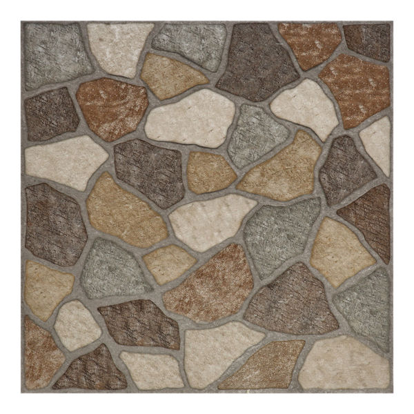 PISO CERÁMICO MIXTONE 55 X 55 CM CAFÉ TIPO PIEDRA CAJA CON 1.49 M2