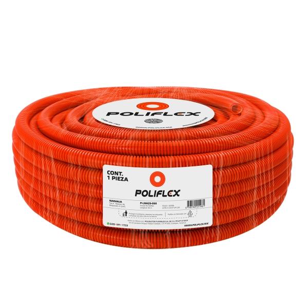 POLIFLEX NARANJA 3/4" ROLLO 50M