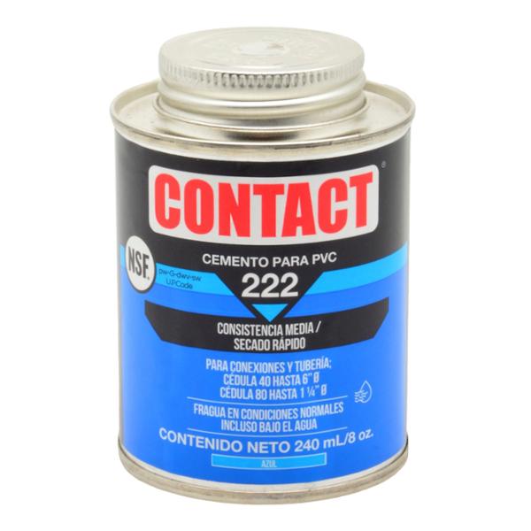 CEMENTO PARA TUBERÍA PVC 240ML SELLADO RESISTENTE AZUL