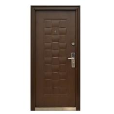 PUERTA EXTERIOR DE SEGURIDAD 16 PASADORES 96 X 213 CM IZQUIERDA EMBERO TIPO MADERA