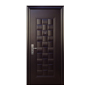 PUERTA EXTERIOR SEGURIDAD 10 PASADORES 95 X 213 CM DERECHA CHOCOLATE