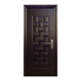 PUERTA EXTERIOR DE SEGURIDAD 10 PASADORES 95 X 213 CM IZQUIERDA CHOCOLATE MATE