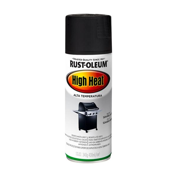 PINTURA EN AEROSOL NEGRO SEMIBRILLANTE PARA SUPERFICIES METÁLICAS DE SECADO RÁPIDO