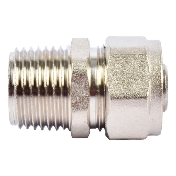 ADAPTADOR LATÓN DE 1/2" A 3/8" MACHO