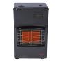CALEFACTOR DE GAS LP / ELÉCTRICO DE RADIACIÓN PORTÁTIL 30 M2 NEGRO