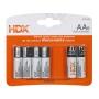 BATERÍAS ALCALINAS AA HDX 6 PIEZAS