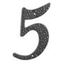 NÚMERO 5 DE ALUMINIO 8.8 X 5.4 CM