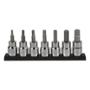JUEGO DE DADOS PUNTA HEXAGONAL SAE CUADRO 3/8" ACERO 7 PIEZAS