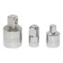 JUEGO DE ADAPTADORES 3 PIEZAS 1/4", 3/8" Y 1/2" ACERO CROMO