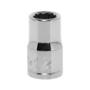 DADO 1/2" CUADRO 1/2" 12 PUNTAS ACERO CROMADO