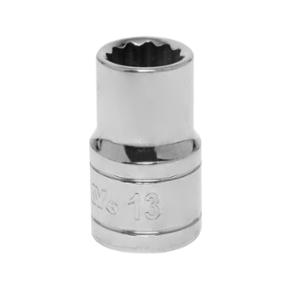 DADO 12 PUNTAS 13 MM CUADRO 1/2" ACERO CROMO VANADIO