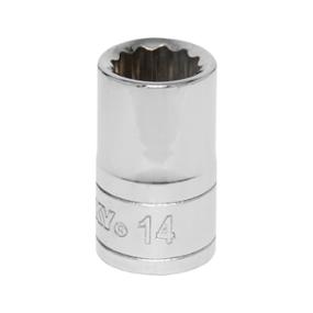 DADO 12 PUNTOS 14 MM CUADRO 1/2" ACERO