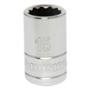 DADO 12 PUNTOS 15 MM CUADRO 1/2" ACERO