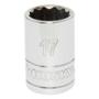 DADO 12 PUNTOS 17 MM CUADRO 1/2" ACERO
