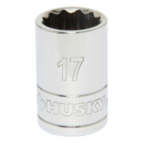 DADO 12 PUNTOS 17 MM CUADRO 1/2" ACERO