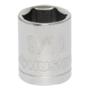 DADO HEXAGONAL 9/16" CUADRO 3/8" 6 PUNTAS ACERO CROMADO