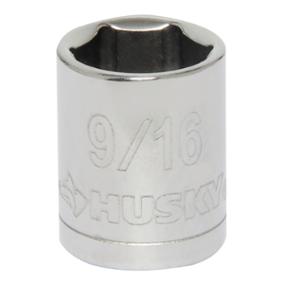 DADO HEXAGONAL 9/16" CUADRO 3/8" 6 PUNTAS ACERO CROMADO
