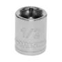 DADO HEXAGONAL 1/2" CUADRO 3/8" ACERO CROMADO