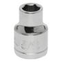 DADO HEXAGONAL 5/16" CUADRO 1/2" 6 PUNTAS ACERO